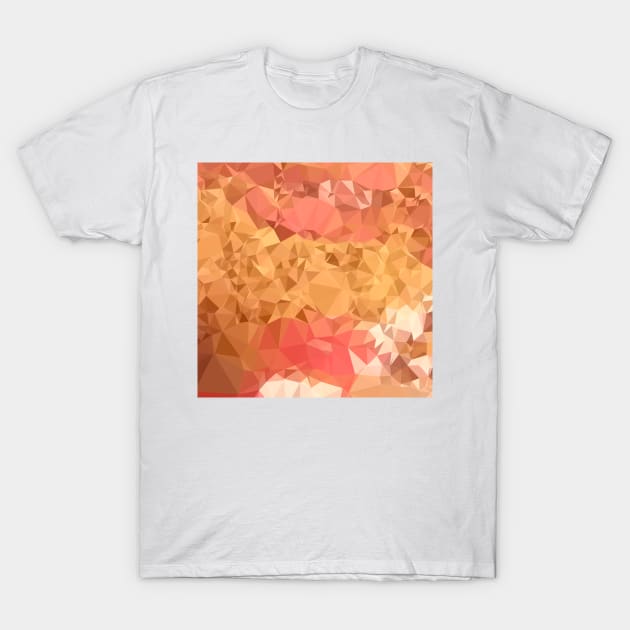 Wild Orchid Abstract Low Polygon Background T-Shirt by retrovectors